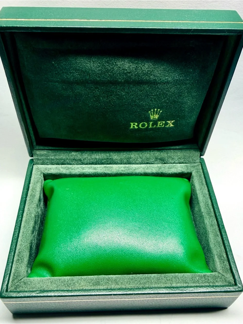 NEW Hand Made Green Faux Leather PILLOW CUSHION fits ROLEX Watch Box